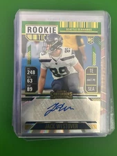2024 Contenders Jack Westover Green Rookie Ticket Auto #203 Seahawks RC