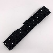 Vtg Beaded Rhinestone SM Sash Belt Seed Bead Silk Formal Magid 80s 90s Fancy