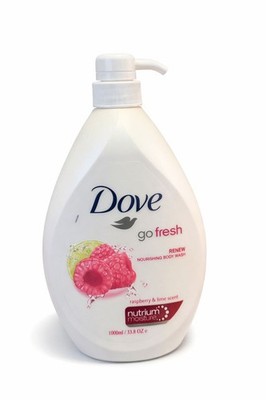 Dove Go Fresh Raspberry & Lime Scent Renew Nourishing Body Wash 33.8 OZ 