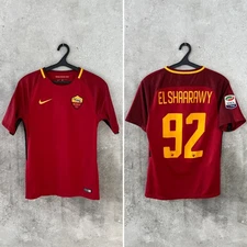 AS ROMA 2017 2018 HOME FOOTBALL SHIRT #92 EL SHAARAWY NIKE JERSEY SIZE S