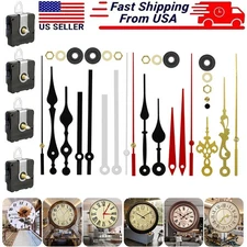 4Pcs Wall Quartz Clock Movement Mechanism DIY Replacement Repair Part Tool Kit