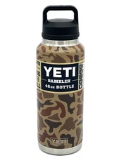 NEW Yeti Rambler 46oz Bottle w/ Chug Cap Wetlands Camo Water 2025 RARE***NEW***