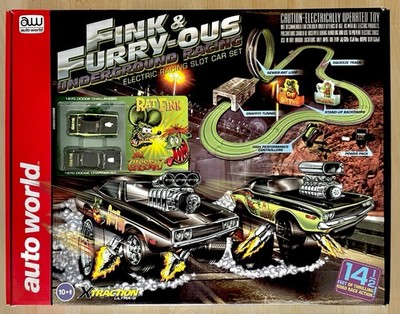 Auto World Rat Fink Fink & Furry-OUS Underground Racing Slot Race