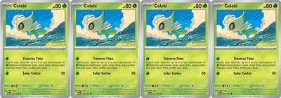4x Celebi | Mega Evolution | 012/132 | Uncommon | Normal | NM | Pokemon