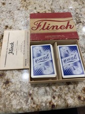 Vintage Flinch Card Game Parker Brothers Complete 150 Cards 1938 Instructions