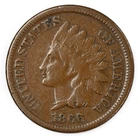 1866 Indian Head Cent VG IHC 1c Penny