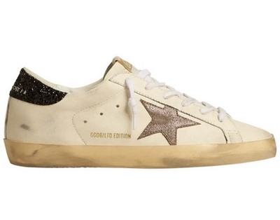 Golden Goose Women s Superstar LTD Size 37 White/Light Brown/Black New.