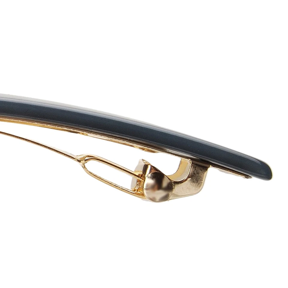 Navy Blue Hair Barrette for Women with Thin Hair, Elegant Long  Skinny French... - Image 4 of 4