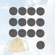  14Pcs Bamboo Fiber Cleaning Pads Reusable Facial Makeup Remover Pads for Women