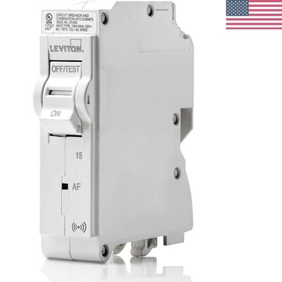 Advanced 15A 1-Pole Hydraulic Magnetic AFCI Circuit Breaker, 120VAC Smart Tech
