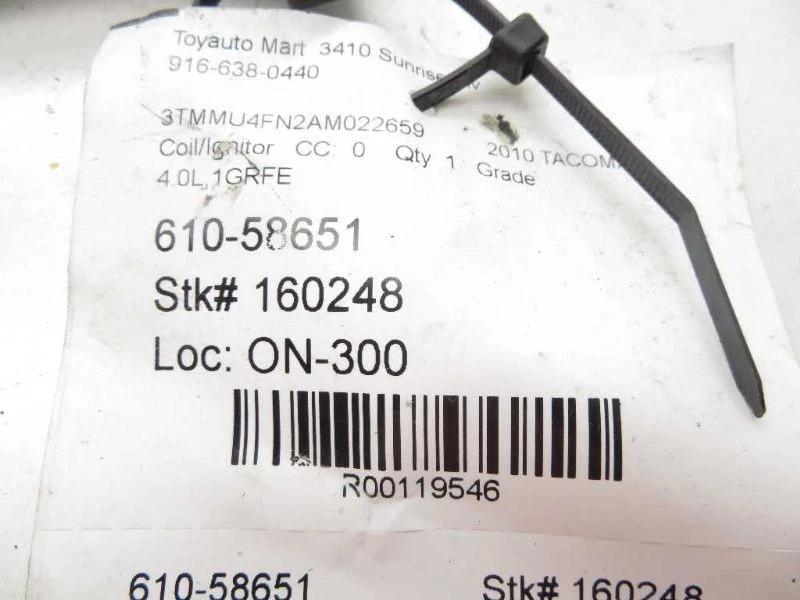 05-17 MONTAJE BOBINA ENCENDEDOR TOYOTA TACOMA 4.0L 6CYL Foto 4 de 4