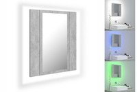 LED Bad Spiegelschrank Betongrau 40X12X45 Cm Badezimmer Led-Beleuchtung Spiegel