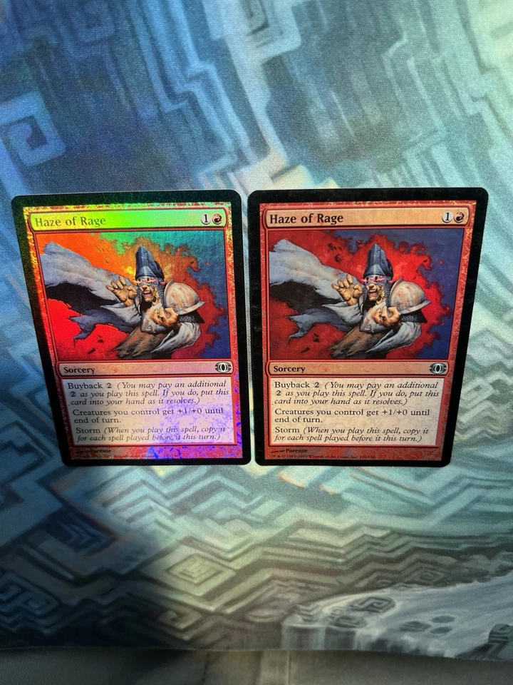 MTG 2X Foil Haze of Rage EX/LP- Future Sight - Image 3 of 4