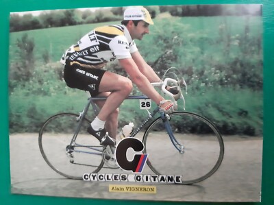 CYCLING cycling card ALAIN VIGNERON team Renault elf GYPSY 1981 *