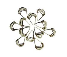  Nowe 6 sztuk żelazko + 6 mosiężnych podwójnych drutów żebro żelazne Mizrab / Mijrab instrument muzyczny