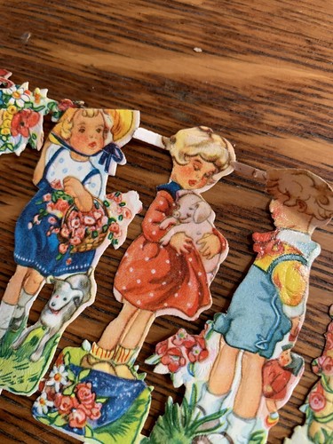 Vintage Lot EAS Germany Paper Scraps Lithographed Die Cut Sweet Fairy Tale - Picture 11 of 16