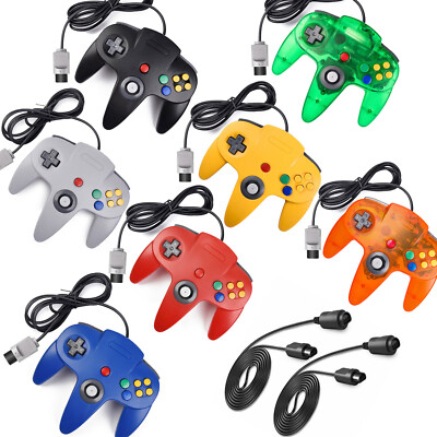 2Stück N64 Controller Kontroller Classic Gamepad Joystick für Nintendo64 Console