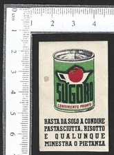 Italy Vintage advertisement label SCUGORA canned Tomato Puree