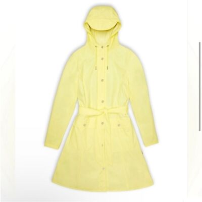 RAINS Curve W Jacket ~ Straw Yellow ~ NWT ~ XL
