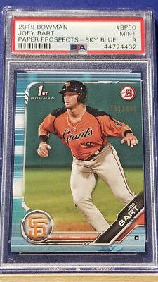 Joey Bart - 2019 Bowman Paper Sky Blue PSA 9 #339/499 | eBay