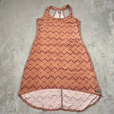 KAVU Dress Womens XS Orange Geometric Tank Top True Outdoor Wear 100% Viscose