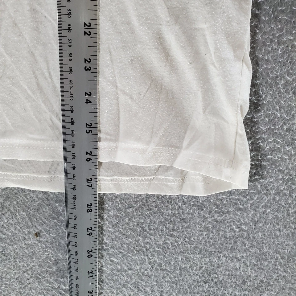 Camiseta Zoo York Hombre Pequeña Blanca Rayas Logo Manga Corta Cuello Redondo Foto 2 de 4