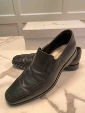 Bruno Magli Raging Black Calf Loafers US Size 9 M **Made in Italy*    
