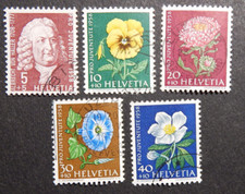 CH: "PRO JUVENTUTE 1958", kpl. Zestaw, MN 663 -667, stemplowany ua LUZERN 23.IV.49