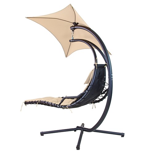 Hängesessel Hängestuhl Hängesitz Schwebesessel Hängematte Orlando beige - Bild 3 von 7