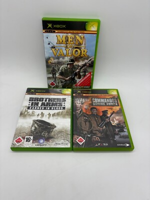 Xbox Men of Valor/ Brothers in Arms Earned in Blood/ Commandos Strike Force