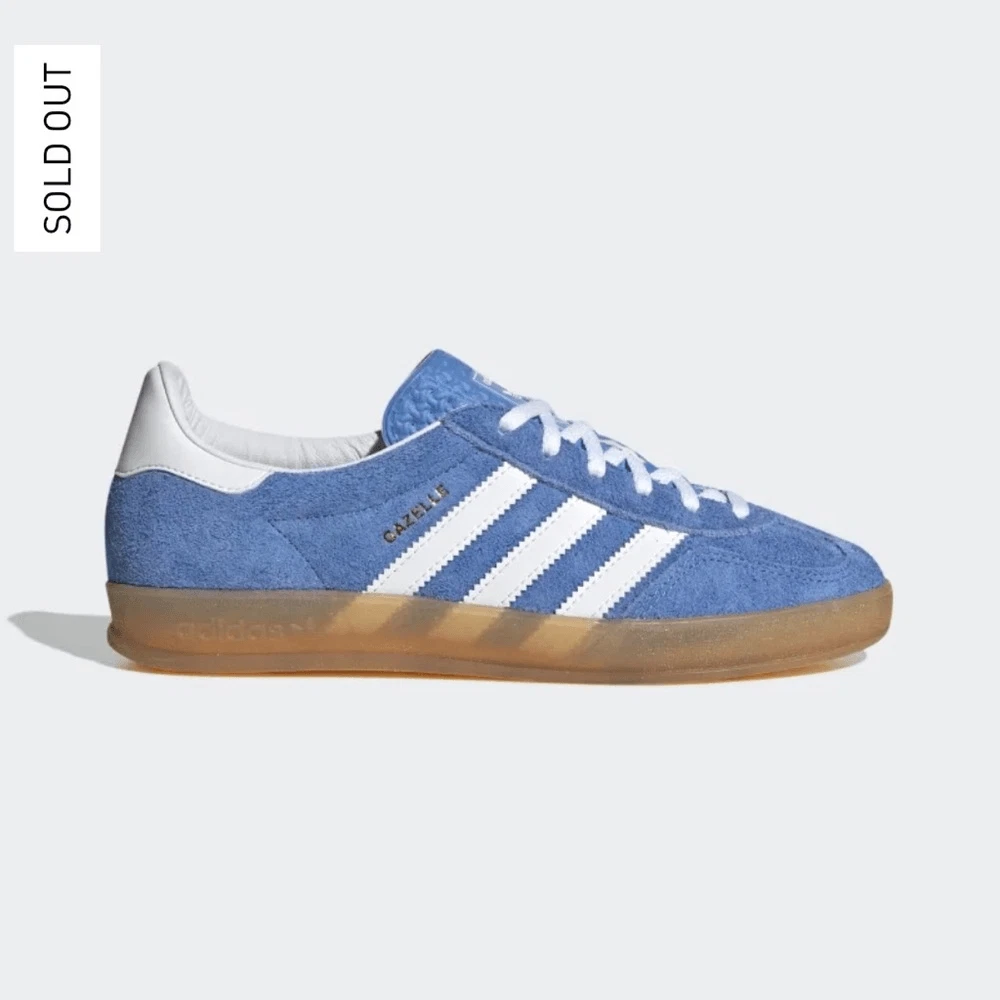 adidas originals gazelle indoor trainers in light blue