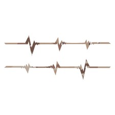 Two Pinstripe Heartbeat Ecg Vinyl Decal Sticker 40 Patterns 3 Sizes 7429
