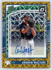 2024 Donruss #106 Andrew Walters Rookie Optic Gold Velocity AUTO /10 Guardians