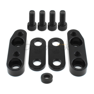 Black Handlebar Riser Adapter for Honda Gold Wing GL1800 2001-17 Mount Clamp CNC