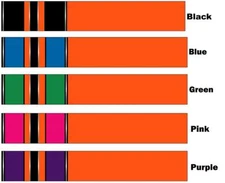 White Water Archery Fluorescent Neon Orange Traditional 20 Color Arrow Wraps