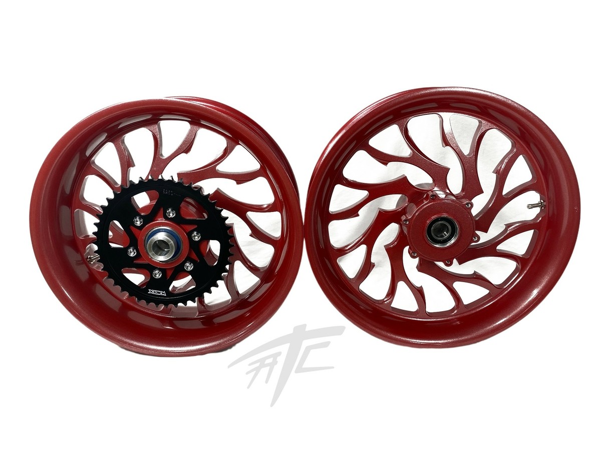NINJA 240 FAT TIRE CANDY PRO RED HELLIAN WHEELS 06-11