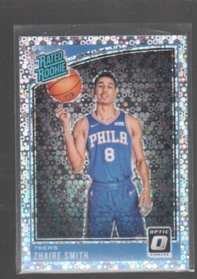 ZHAIRE SMITH 2018-19 PANINI DONRUSS OPTIC FAST BREAK PRIZM RATED ROOKIE #154