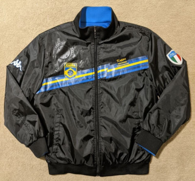 Kappa Reversible Bomber Jacket Brazil Italy Mint Condition Youth XXL Rare*