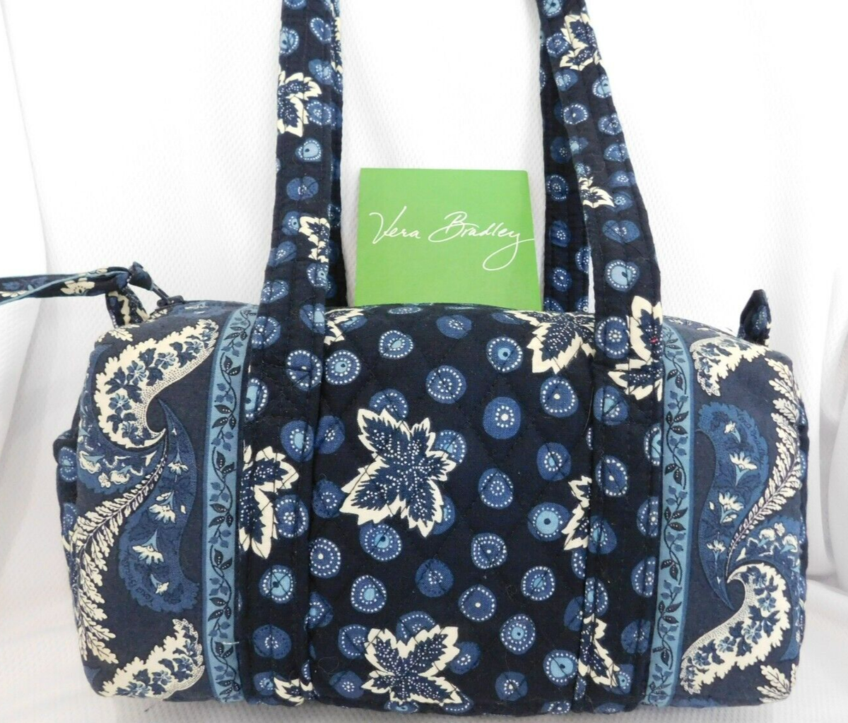 VERA BRADLEY Handbag Shoulder Bag - Blue Coin - Maple Leaf Navy