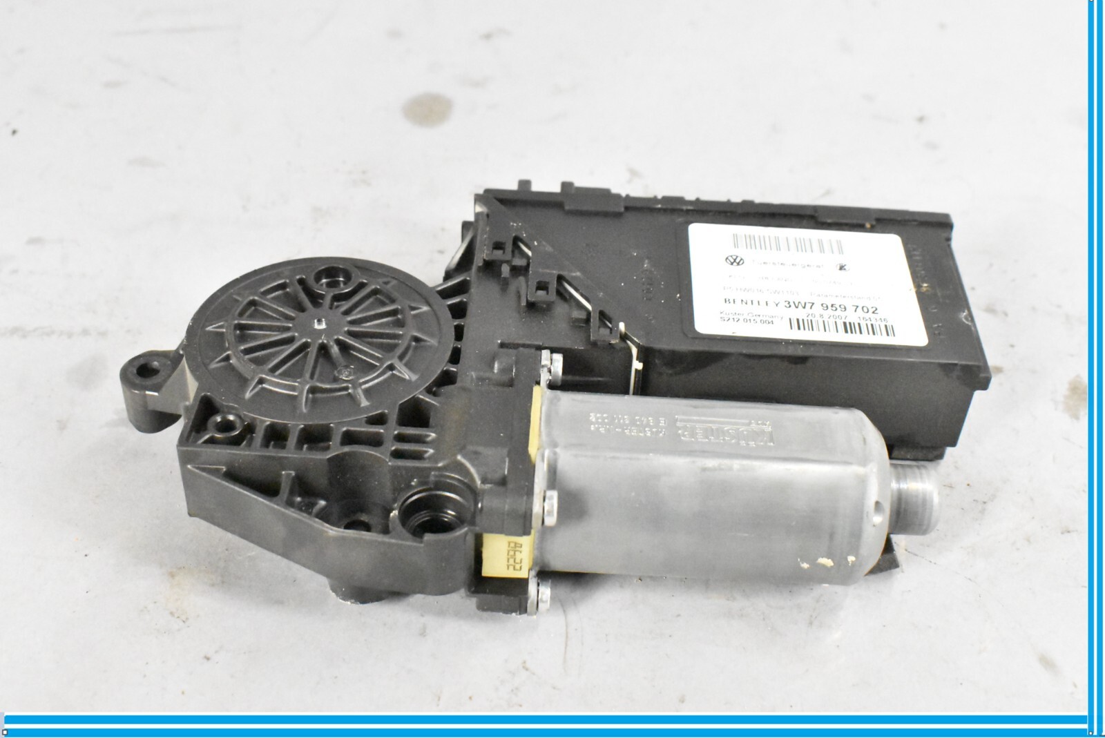 06-12 Bentley Continental Rear Right Window Regulator Motor Unit 3W7959702 Oem