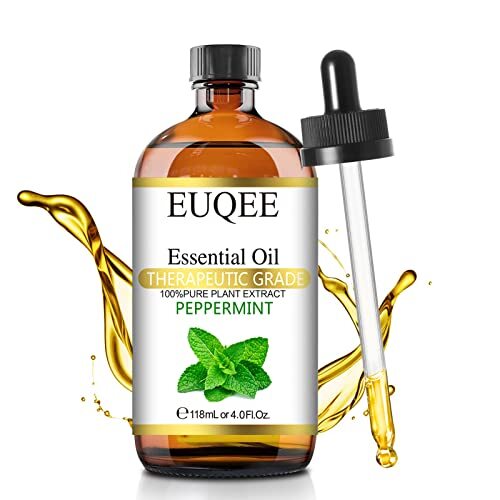Peppermint Essential Oil 118 ml Pure Peppermint Oil with Glass Dropper, Great...