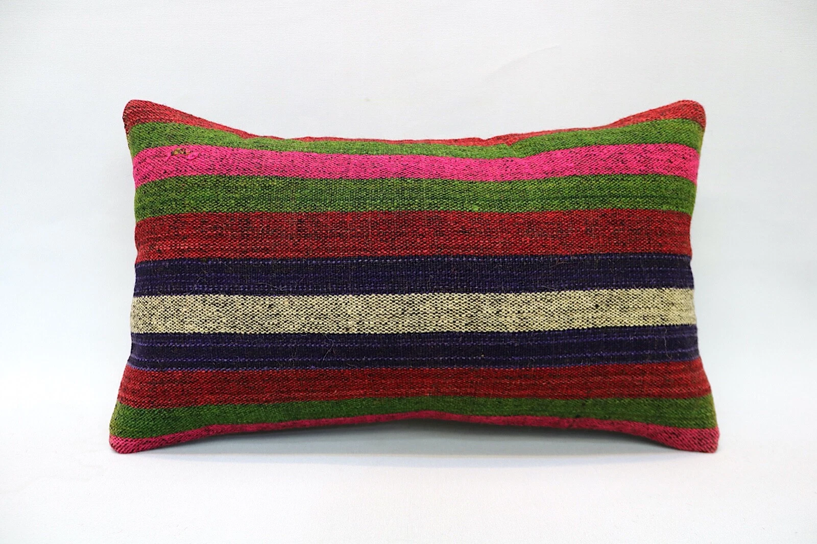 Kilim Pillow, 12x20 in, Decorative Sofa Pillow, Turkish Pillow, Vintage Pillow
