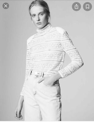 Haut Sandro Taille 3 - En Lin Rose, Pour Femme, Occasion Très Bon état