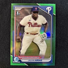 2024 Bowman Chrome Jalvin Arias Green Refractor 23/99