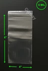 4" x 8" Heavy Duty 6 MIL Resealable Zip Top Lock 4x8" 6 ML Clear Plastic Bags