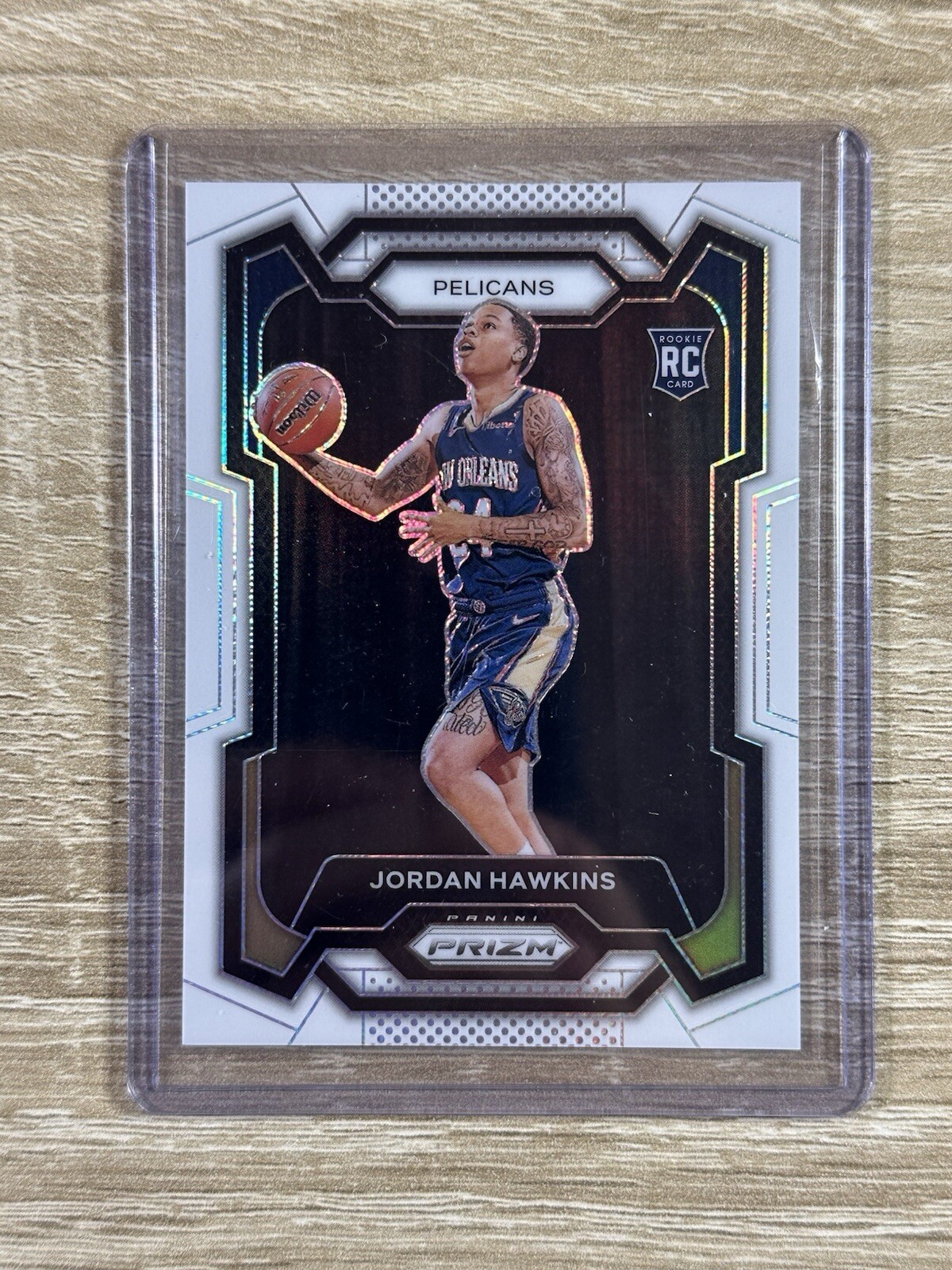 2023-24 Panini Prizm White Prizm /175 Jordan Hawkins #130 Rookie RC