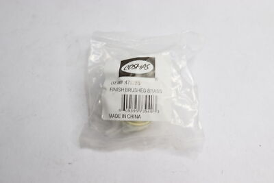 Cosmas Round Cabinet Knob Brushed Brass 4702BB