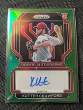 2022 Panini Prizm - Rookie Autographs Green Prizm #RA-KU Kutter Crawford 16/50!