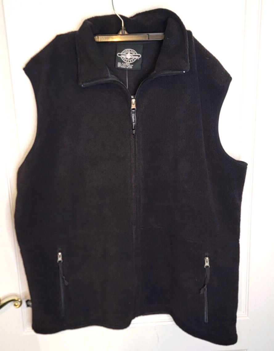 Charles River Apparel® Men's Ridgeline Fleece Vest Style 9503 XL Black