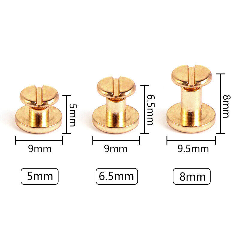 10pcs m4 leather craft chicago screws solid round head nail - Bahrain 10pcs m4 leather craft chicago screws solid round head nail - Bahrain